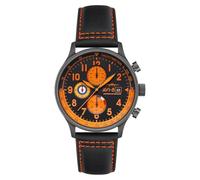 AVI-8 Hawker Hurricane Herren-Chronograph, 43,5 mm, mit Lederband, AV-4011, Noire