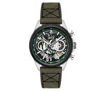 AVI-8 Herren 45mm Hawker Harrier Matador Chronograph Japanische Quarz-Pilotenuhr mit Echtleder-Armband AV-4065 / AV-4025, Armband