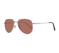 Aviator-Sonnenbrille mit roségoldenem Metallrahmen Einheitsgröße