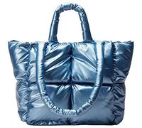 Avilego Puffer Schultertasche für Damen Mini Down Satchel Hobo-Tasche Gesteppte Tote Bag Chic Purses 2023, Blau