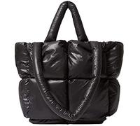 Avilego Puffer Umhängetasche für Frauen Mini Down Satchel Hobo Bag Gesteppte Tragetasche Chic Geldbörsen 2023, Schwarz