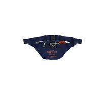 Avirex Bauchtasche aus Nylon Polyester, wasserdicht und waschbar, mit Reißverschlusstaschen und abnehmbarem Schlüsselanhänger, Kollektion Post PST01, Marineblau