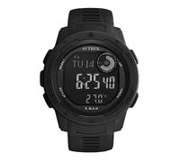 AVTREK Militär Uhr Herren,Taktische Armee Uhr mit Kompass,50M wasserdichte Digitaluhr Schrittzähler Armbanduhr, Höhenmesseruhr zum Wandern/Klettern(Schwarz)