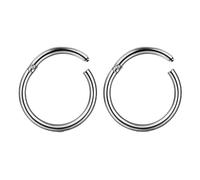 AVYRING 2 Stück Nasenpiercing Ring Titan 20G Clicker Nasenring für Damen Herren Piercing Schmuck für Septum, Helix, Tragus, Conch, Labret & Knorpelpiercings 8mm