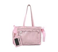 AVZYARDY Umhängetasche Damen, PU-Leder, Leopardenmuster, große Kapazität, Mehrere Taschen, langer Griff, stilvolle Y2K-Handtasche, Tageskleidung, Shopping, Dating (Rosa)