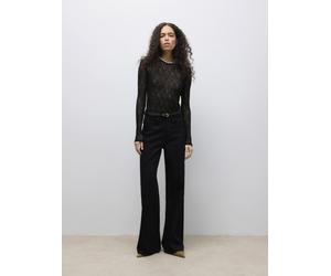 Aware - AWTESSY LS O-NECK LACE TOP NOOS Black - Gr. - M