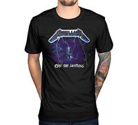 AWDIP T-Shirt mit dem Aufdruck „Metallica Ride The Lightning“, Metal-Band Metallica, James Hetfield, Death Magnetic Gr. M, Schwarz