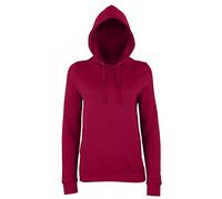 AWDis Damen Girlie College Hoodie Kapuzenpullover, burgunderfarben, 36