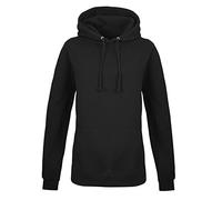 Just Hoods by AWDIS Damen Kapuzenpullover Girlie College Hoodie doppellagige Kapuze tiefschwarz 38