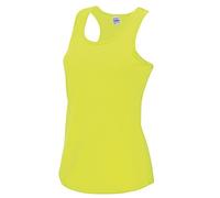 JC015 Just Cool Damen Muskelshirt Sportshirt mit U-Ausschnitt Electric Yellow M