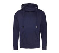 Just Hoods by AWDIS Herren Cross Neck Kapuzenpullover Blau (Oxford Navy OXN) XXL