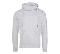 JH021 Just Hoods Kapuzenpullover mit 3-teiliger Kapuze aus doppellagigem Gewebe Heather Grey L