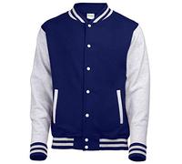 AWDis Herren Pocket Varsity (1er Pack), Oxford Navy/Heather Grey, XL