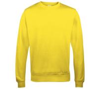 AWDis Herren Sweat Sweatshirt, Gelb (Sun Yellow SUY), XS