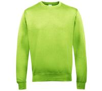 JH030 Just Hoods Pullover Sweatshirt mit Rundhalsausschnitt Lime Green XS
