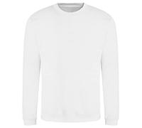 AWDis Herren Sweat Sweatshirt, Weiß (Arctic White ARW), XL
