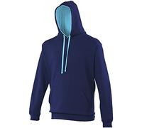 AWDis Herren Varsity Hoodie Kapuzenpullover, Oxford Navy/Hawaiian, L