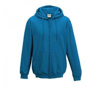 AWDis Herren Zoodie Kapuzenpullover, Blau (Saphirblau), M