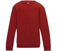 AWDis Jungen Kids Sweatshirt, Red (Fire Red), Small