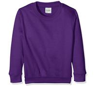 JH030K Just Hoods Kinder Pullover Sweatshirt mit Rundhalsausschnitt Purple 5/6 (S)