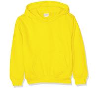Just Hoods by AWDIS Kapuzenpullover JH001K Jungen – Sonnengelb – ohne Zugbänder – 8 Jahre