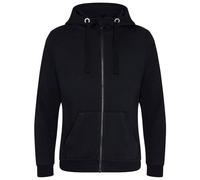 AWDis Just Hoods Herren Graduate Kapuzenjacke (S) (Schwarz)
