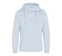 JUST HOODS CROSS NECK HOODIE S SKY BLUE