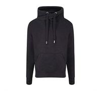 Just Hoods Sweatshirt mit gekreuztem Kragen - Schwarz meliert | 2XL