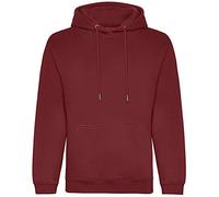 AWDis Just Hoods JH201 Unisex Organisch Kapuzenpullover - Burgund - 2XL