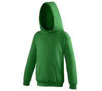 AWDis Kids Hoodie - Bequemes Freizeit-Sweatshirt für Jungen und Mädchen - Kelly Grün (12-13 Jahre)