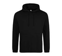 AWDis Unisex College Hoodie Kapuzenpullover, tiefschwarz, XS