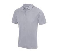 AWDis Unisex Cool Polo Polohemd, grau meliert, L