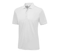 AWDis Unisex Cool Smooth Polo Polohemd, Weiß (Arctic White), XXL