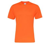 AWDis Unisex Cooles glattes T-Shirt, Electric Orange, XL