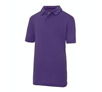 AWDis Unisex Cooles Poloshirt für Kinder Polohemd, violett, 12-13 Jahre