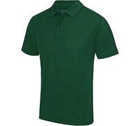 AWDis Unisex Cooles Poloshirt Polohemd, Flaschengrün, XL