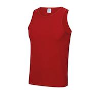 AWDis Unisex Cooles Unterhemd Weste, feuerrot, M