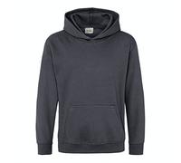 JH001K Just Hoods Kinder Kapuzenpullover ohne Zugbänder Storm Grey (Solid) 12/13 (XL)