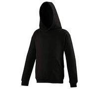 AWDis Just Hoods JH01J Kinder Kapuzenpullover - Dunkelschwarz - 7-8 Jahre