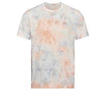 AWDis Unisex Tie-dye T T-Shirt, Grau-rosa Marmor, L