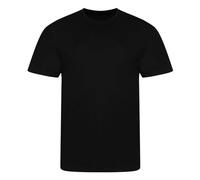 AWDis Unisex Tri-Blend T T-Shirt, Solides Schwarz, L