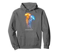 Awesome Cute Underwater Fish Sea Just Go with Flow Jellyfish Pullover Hoodie