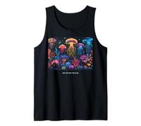 Awesome Cute Underwater Fish Sea Just Go with Flow Jellyfish Tank Top