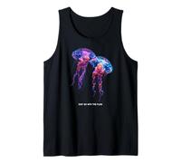 Awesome Cute Underwater Fish Sea Just Go with Flow Jellyfish Tank Top