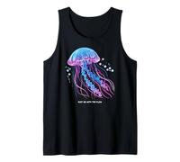 Awesome Cute Underwater Fish Sea Just Go with Flow Jellyfish Tank Top