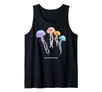 Awesome Cute Underwater Fish Sea Just Go with Flow Jellyfish Tank Top