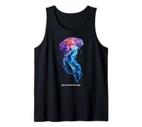 Awesome Cute Underwater Fish Sea Just Go with Flow Jellyfish Tank Top