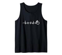 Awesome Cyclist Heartbeat Mountain Biking Cycling Tank Top