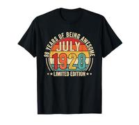 Awesome Since Juli 1928 Vintage Retro 98th Birthday Men T-Shirt