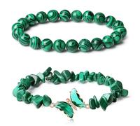 AWJUWHBJ Einzigartiges Schmetterlings Handgelenkketten Schmuckstück Auffälliges Kristall Schmetterlings Armband Mit Natursteinperlen Für Modeliebhaber Geburtstagsgeschenk Für Sie